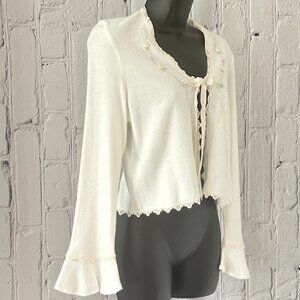 Jonquil by Diane Samandi | Open Front Cardigan, Bed Jacket